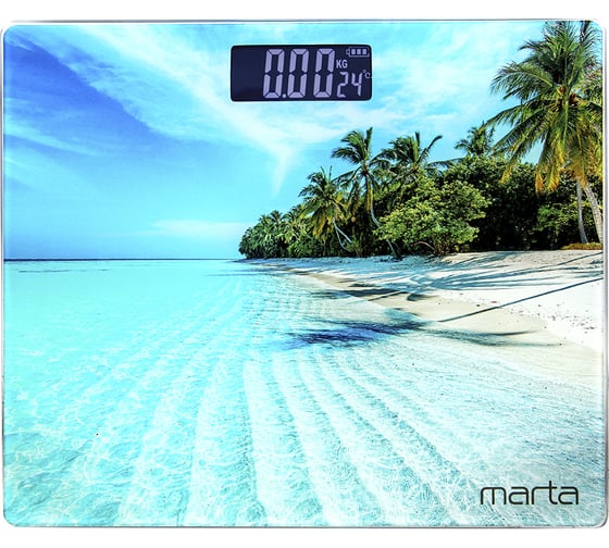 Напольные диагностические весы MARTA MT-SC1696 пляж, LCD, умные с Bluetooth 38281