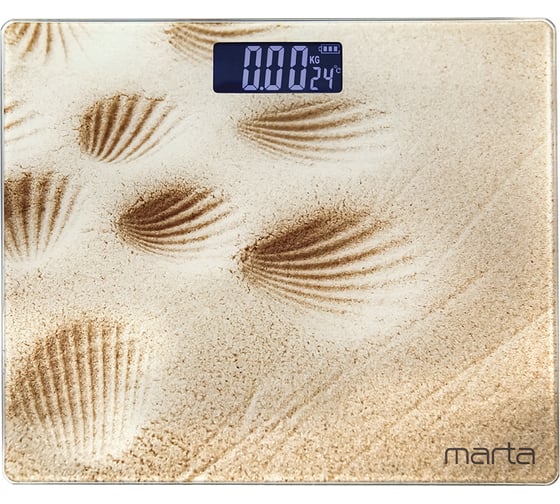 Напольные диагностические весы MARTA MT-SC1696 песок, LCD, умные с Bluetooth 37890