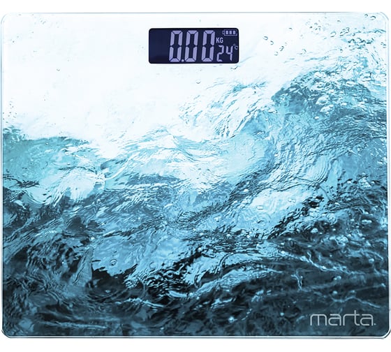 Напольные диагностические весы MARTA MT-SC1696 море, LCD, умные с Bluetooth 38280