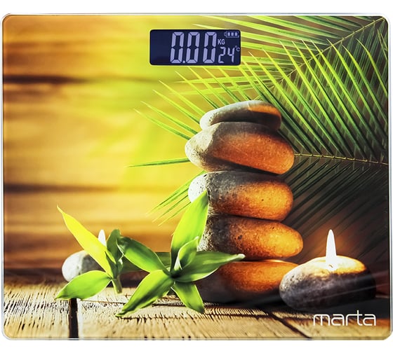 Напольные диагностические весы MARTA MT-SC1696 камни, LCD, умные с Bluetooth 38276
