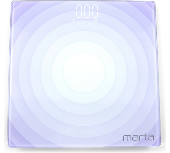 Напольные диагностические весы MARTA MT-SC3603 лиловый, LED дисплей, умные с Bluetooth 39208