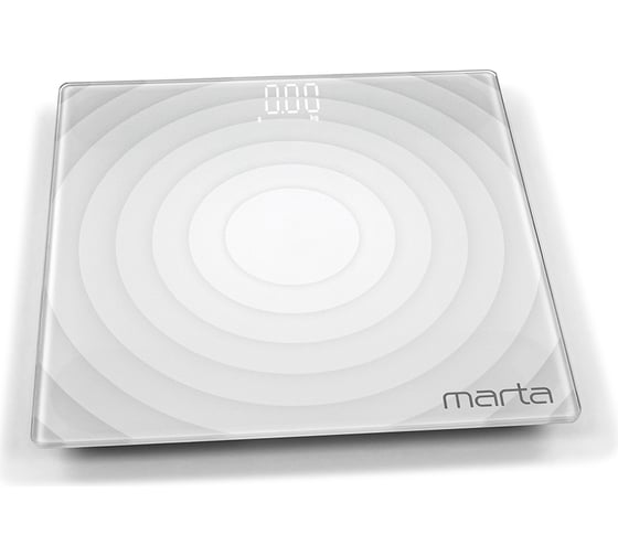 Напольные диагностические весы MARTA MT-SC3603 серый жемчуг, LED дисплей, умные с Bluetooth 39205