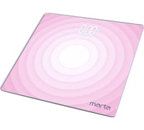 Напольные диагностические весы MARTA MT-SC3603 розовый, LED дисплей, умные с Bluetooth 39206