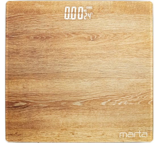 Напольные диагностические весы MARTA MT-SC3604 ольха, LED дисплей, умные с Bluetooth 39027