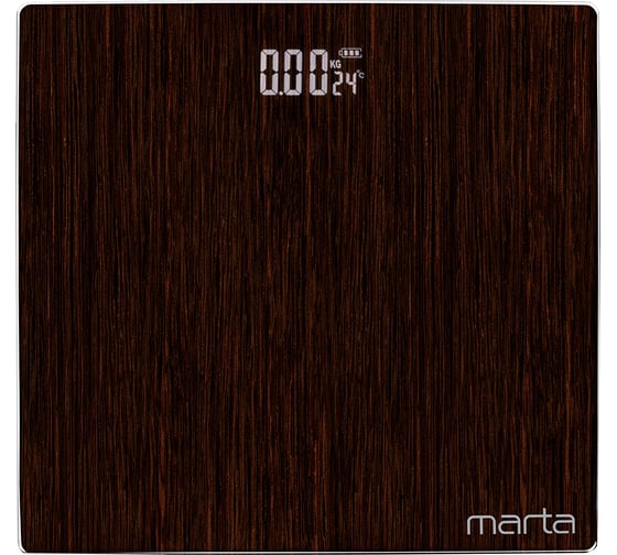 Напольные диагностические весы MARTA MT-SC3604 макассар, LED дисплей, умные с Bluetooth 39026