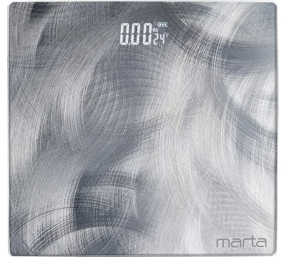 Напольные диагностические весы MARTA MT-SC3605 алюминий, LED дисплей, умные с Bluetooth 41417