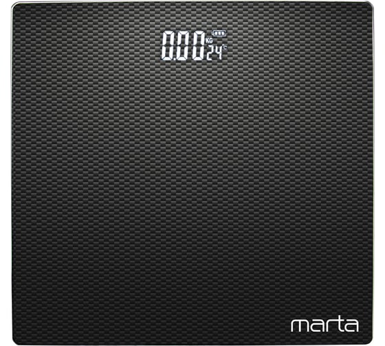Напольные диагностические весы MARTA MT-SC3605 карбон, LED дисплей, умные с Bluetooth 39020