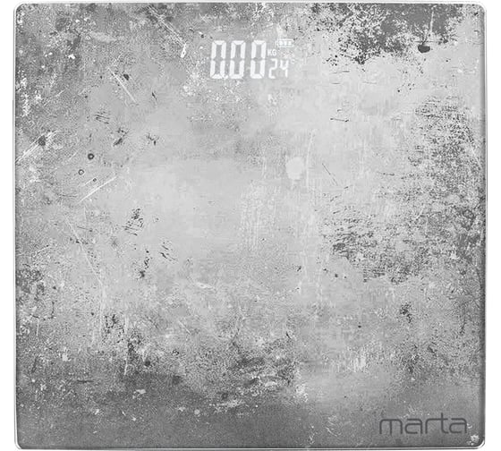 Напольные диагностические весы MARTA MT-SC3605 гранж, LED дисплей, умные с Bluetooth 40517
