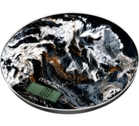 Кухонные весы MARTA MT-1635 черно-белый мрамор, сенсор, встроенный термометр 41185