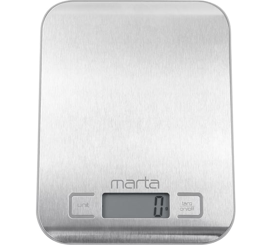 Кухонные весы MARTA MT-1646 серый жемчуг 41180