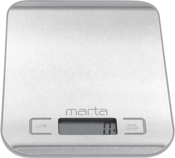 Кухонные весы MARTA MT-1646 серый жемчуг 41180