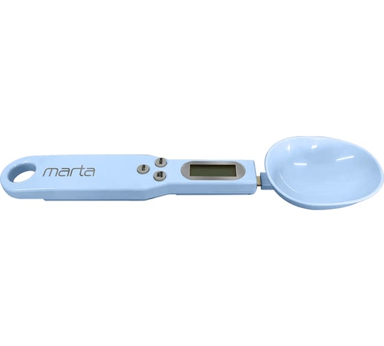 Кухонные весы MARTA MT-SC3634 ложка, голубой аквамарин 41409