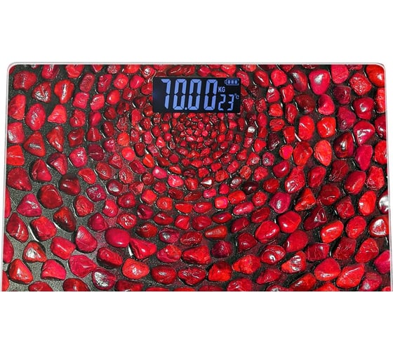 Напольные весы LUMME LU-1329 красный коралл, сенсор, встроенный термометр 35945