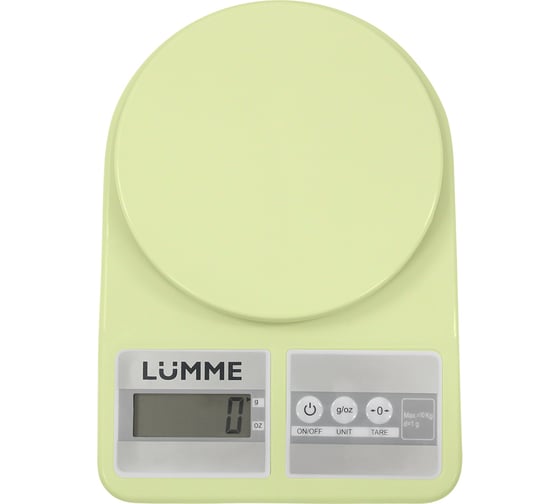Кухонные весы LUMME LU-1348 зеленый нефрит, сенсор 37533