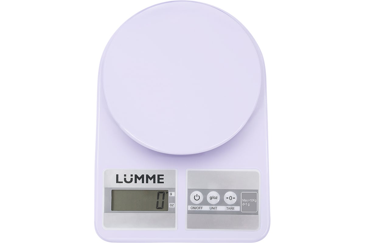 Кухонные весы LUMME LU-1348 лиловый аметист, сенсор 37795 - выгодная ...