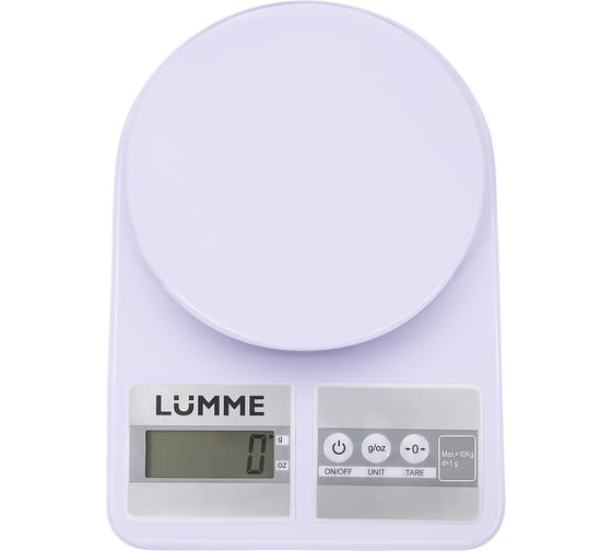 Кухонные весы LUMME LU-1348 лиловый аметист, сенсор 37795