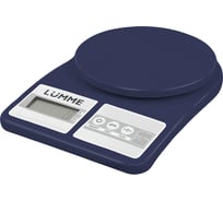 Кухонные весы LUMME LU-1348 голубой аквамарин, сенсор 42529