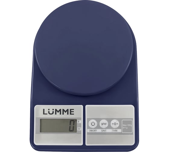 Кухонные весы LUMME LU-1348 голубой аквамарин, сенсор 42529