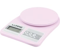 Кухонные весы LUMME LU-1348 розовый опал, сенсор 42528