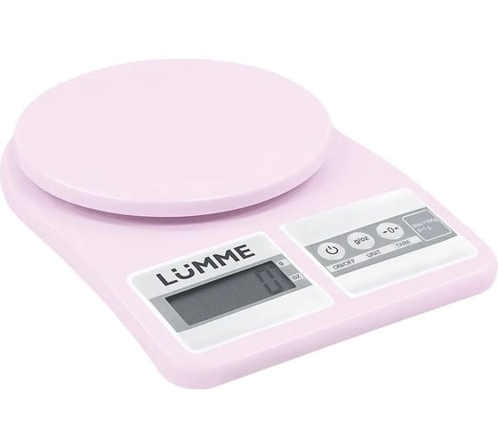 Кухонные весы LUMME LU-1348 розовый опал, сенсор 42528