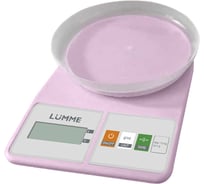 Кухонные весы LUMME LU-SC1361 розовый опал 41419
