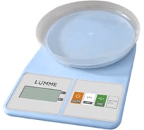 Кухонные весы LUMME LU-SC1361 голубой аквамарин 41422