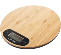 Кухонные весы LUMME LU-1347 черный бамбук, сенсор 40921