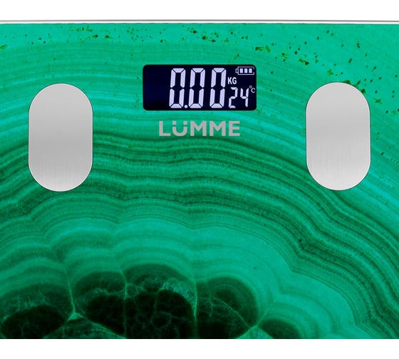Напольные диагностические весы LUMME LU-1333 малахит, умные с Bluetooth 40933
