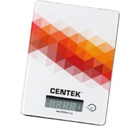 Кухонные весы Centek стеклянные, электронные, max 5кг, шаг 1г, шелкография, LCD CT-2457