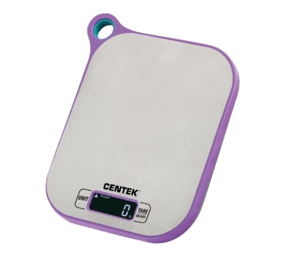 Кухонные весы Centek нержавеющая сталь, электронные, max 5кг, шаг 1г, LCD CT-2461