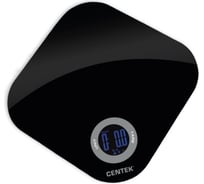 Кухонные весы Centek стекло, сенсор, LCD- 40мм с подсветкой, t в комнате, max 5кг, шаг 1г CT-2465