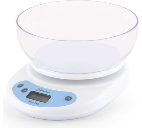 Кухонные электронные весы HomeStar HS-3001, 5 кг белые 002661