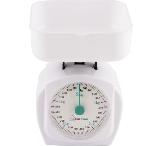 Кухонные механические весы Homestar HS-3005М, 5 кг, цвет белый 00 2801