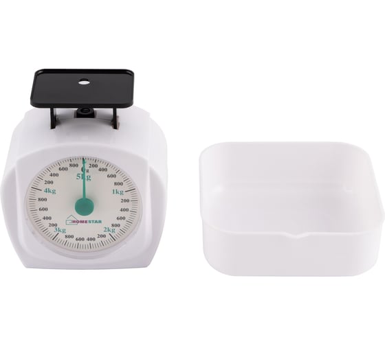 Кухонные механические весы Homestar HS-3005М, 5 кг, цвет белый 00 2801