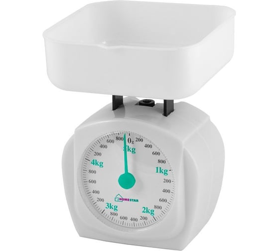 Кухонные механические весы Homestar HS-3005М, 5 кг, цвет белый 00 2801
