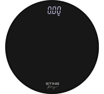 Напольные весы STINGRAY ST-SC5004A черный жемчуг сенсор LED дисплей, встроенный термометр 42623