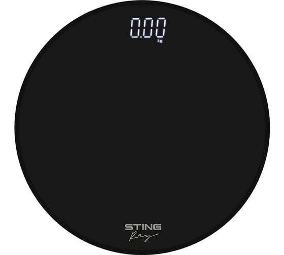 Напольные весы STINGRAY ST-SC5004A черный жемчуг сенсор LED дисплей, встроенный термометр 42623