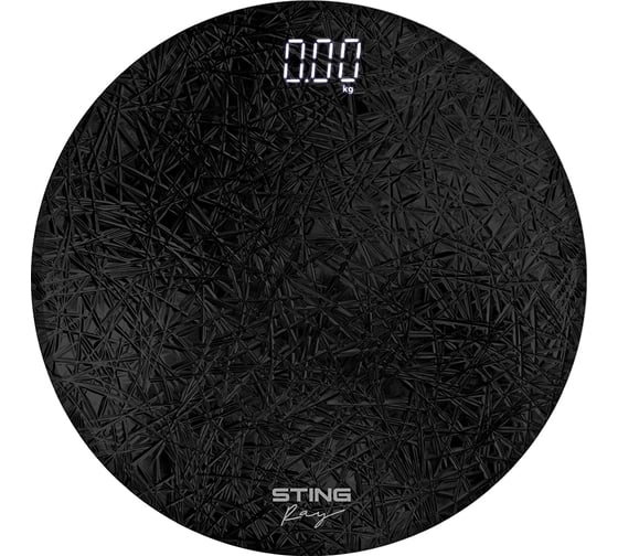 Напольные весы STINGRAY ST-SC5004A темный графит сенсор LED дисплей, встроенный термометр 42626