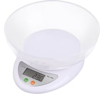 Кухонные весы STINGRAY ST-SC5100A белый жемчуг, со встроенным термометром 40930