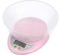 Кухонные весы STINGRAY ST-SC5100A розовый опал, со встроенным термометром 41138
