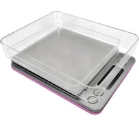 Кухонные весы STINGRAY ST-SC5102A лиловый аметист, со встроенным термометром 41604