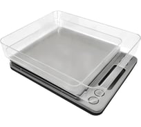 Кухонные весы STINGRAY ST-SC5102A черный жемчуг, со встроенным термометром 41342