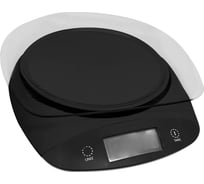 Кухонные весы STINGRAY ST-SC5101A черный/черный, со встроенным термометром 41341