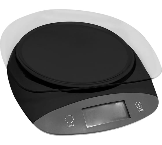 Кухонные весы STINGRAY ST-SC5101A черный/серый, со встроенным термометром 41591