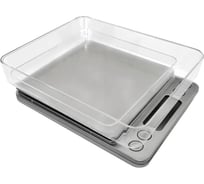 Кухонные весы STINGRAY ST-SC5102B серый жемчуг, со встроенным термометром 41653