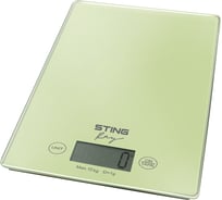 Кухонные весы STINGRAY ST-SC5106A зеленый нефрит, со встроенным термометром 41571