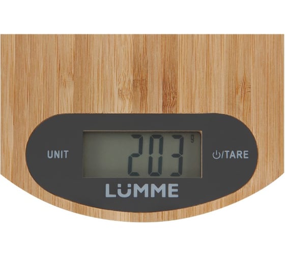 Весы кухонные LUMME LU-1347 серый бамбук, сенсор 40922