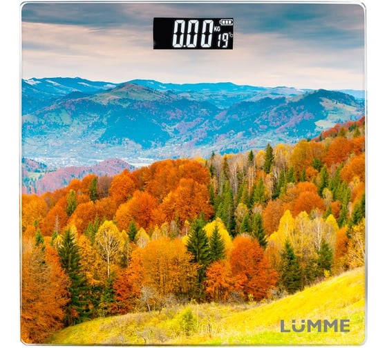 Весы напольные LUMME LU-1328 Осень в горах, сенсор 41430