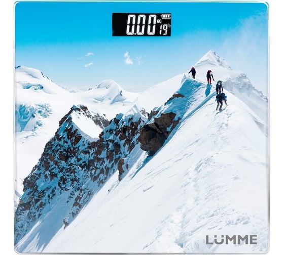 Весы напольные LUMME LU-1328 альпинисты, сенсор, встроенный термометр 41428