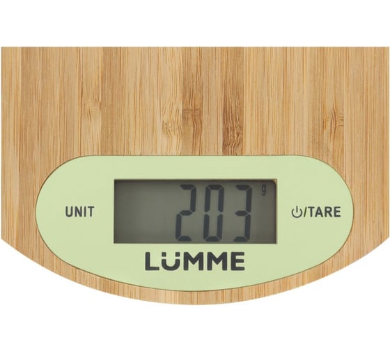 Весы кухонные LUMME LU-1347 зеленый бамбук, сенсор 40925